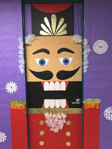 Nutcracker-themed Christmas Door Decoration